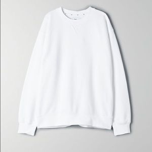 TNA Oversized White Crewneck